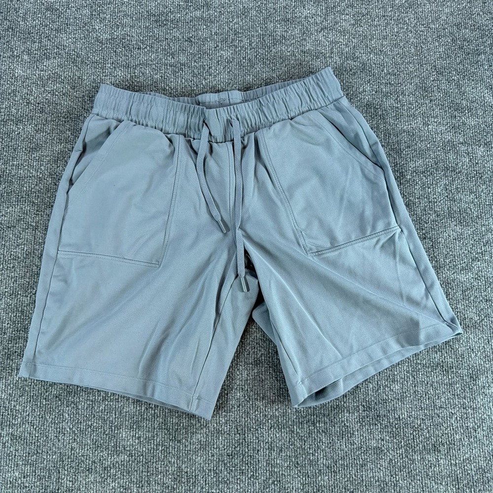 Mondetta Mens Athletic Shorts Gray Size Small Drawstring Running Pockets Gymwear